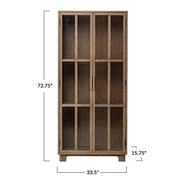 Creative Co-Op Oak Cabinet for Elegant Storage Solutions