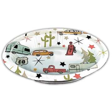 Camp Casual Eco-Friendly 20 oz Paper Bowls 24 ct - Road Trip