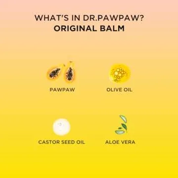 Dr. PawPaw Multipurpose Original Balm - Hydrating Lip Balm with Pawpaw, Aloe Vera and Olive Oil - Lip Moisturizer for Lips, Skin and Hair - 0.84 oz