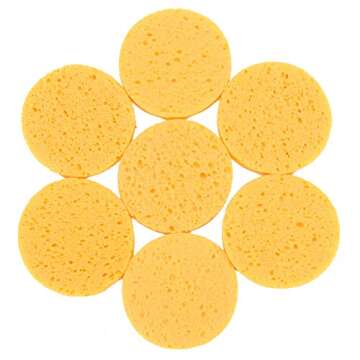 Timoo Facial Cellulose Sponge for Makeup Removal and Exfoliation
