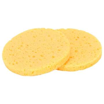 Timoo Facial Cellulose Sponge for Makeup Removal and Exfoliation