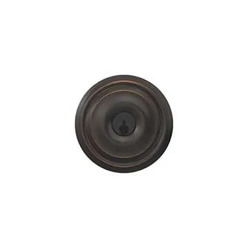 Schlage F51A GEO 716 Georgian Door Knob, Keyed Entry Lock, Aged Bronze