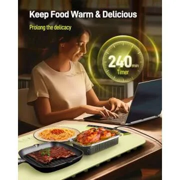 Electric Warming Mat - 8-Temp Food Warmer for Parties