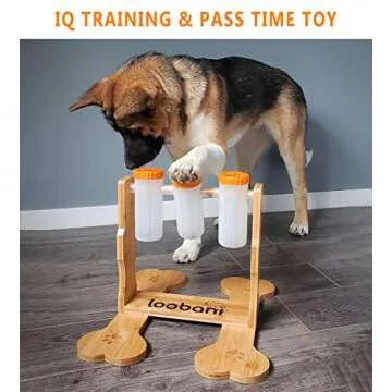 LOOBANI Dog Puzzle Toys Wooden - Interactive Toys for Boredom, IQ Training and Mental Brain Stimulat...