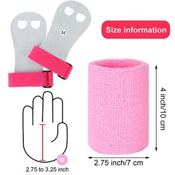 Vibrant Gymnastics Grips & Wristbands Set for Young Athletes
