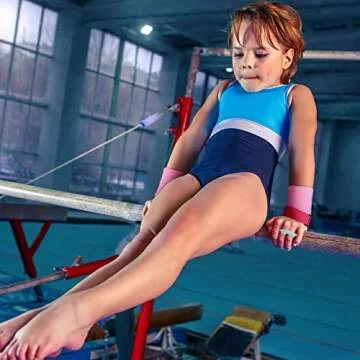 Bright Gymnastics Grips Wristbands for Kids - 2 Pack