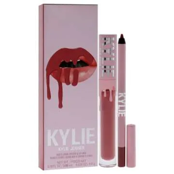 Kylie Cosmetics Matte Lip Kit - 704 Sweater Weather for Women - 2 Pc 0.10oz Matte Liquid Lipstick, 0.03oz Lip Liner