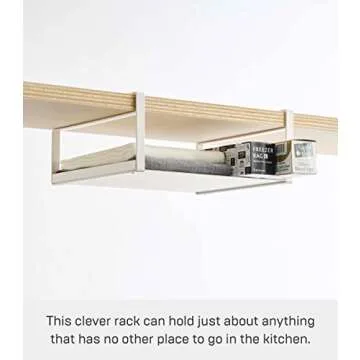 YAMAZAKI 1 tier home 2443 Shelf Storage Rack-Cabinet Organizer, One Size, White