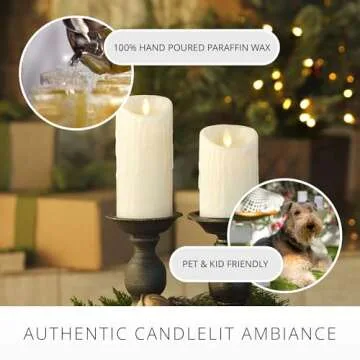 Luminara Flameless Candle for Safe Festive Glow