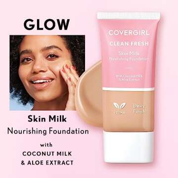 COVERGIRL, Clean Fresh Skin Milk Foundation, Fair/Light, 1 Fl Oz (Pack of 1) (packaging may vary)
