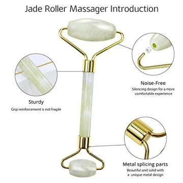 BAIMEI Jade Roller & Gua Sha Facial Tools for Skincare