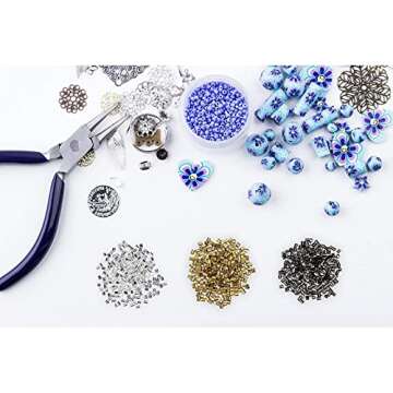 KEISHIP Crimping Beads, 1000 Durable Jewelry Making Set