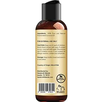 Handcraft Blends Fractionated Coconut Oil - Premium Carrier Oil