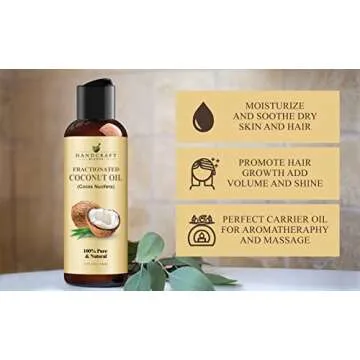 Handcraft Blends Fractionated Coconut Oil - Premium Carrier Oil
