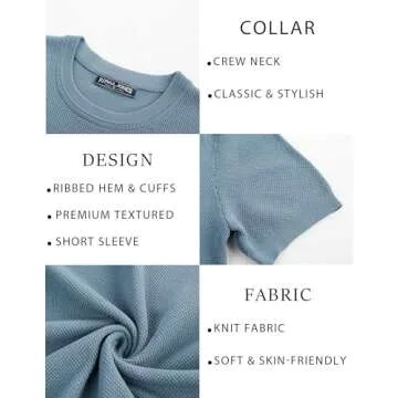 PJ PAUL JONES Men's Knit Tee Shirt Soft Comfort Classic