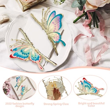Elegant Butterfly Hair Clips - Strong Hold and Gift-Ready
