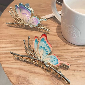 Elegant Butterfly Hair Clips - Strong Hold and Gift-Ready