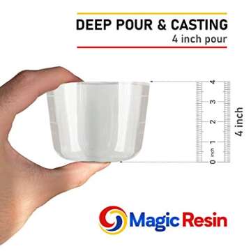 Deep Pour Epoxy Resin for River Table | 3 Gallon (11.4 L) | 4'' Deep Pour & Casting Epoxy Resin Kit ...