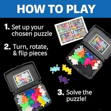 Educational Insights Kanoodle Cosmic - Brain Teaser Puzzle Challenge Game for Kids, Teens and Adults, Travel Games for Kids Ages 7+