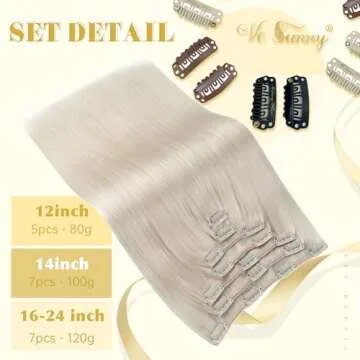 Ve Sunny Blonde Clip in Hair Extensions for Effortless Style