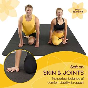 Extra Thick Non-Slip Yoga Mat for Home & Outdoor Use