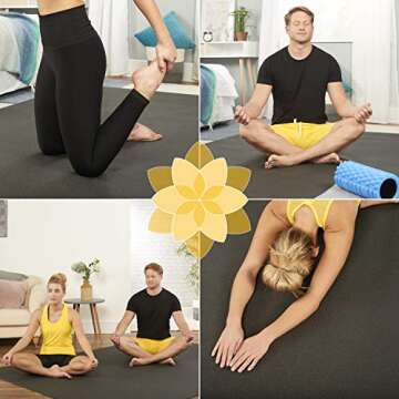 Extra Thick Non-Slip Yoga Mat for Home & Outdoor Use