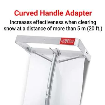 SNOWPEELER PREMIUM ROOF RAKE! Easy-To-Use Rooftop Snow Removal Tool with 30-FT Handle, 15-FT Snow Sl...