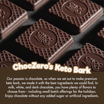 ChocZero Keto Bark Dark Chocolate Almonds Sugar Free