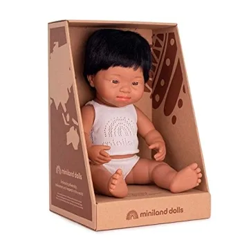 Inclusive Miniland Doll 15'' Hispanic Boy with Down Syndrome