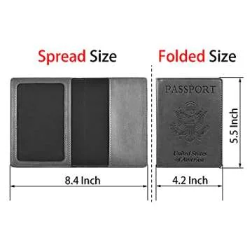 Doulove Passport Holder with Vaccine Card Slot for Travel