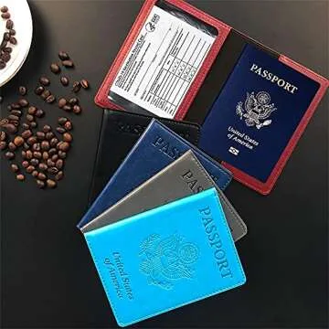 Doulove Passport Holder with Vaccine Card Slot for Travel