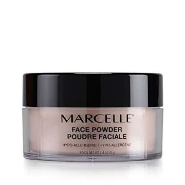 Marcelle Face Powder, Translucent, Hypoallergenic and Fragrance-Free, 70 g, 2;4 oz