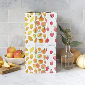 Jot & Mark 3 Ring Recipe Binder in Lemon Twist