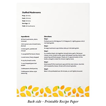Jot & Mark 3 Ring Recipe Binder in Lemon Twist