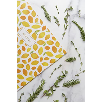 Jot & Mark 3 Ring Recipe Binder in Lemon Twist