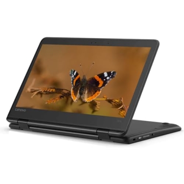 Lenovo 300e Chromebook Gen2 Laptop 2in1 PC Touchscreen, 11.6in 2-in-1 LCD Computer, Intel N4020 Proc...