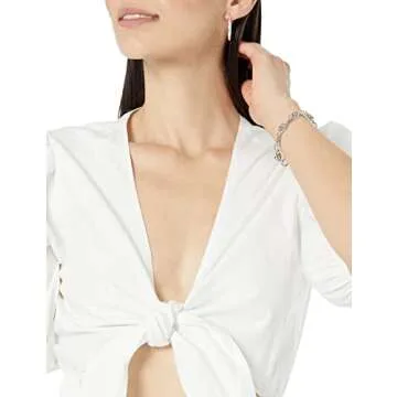 The Drop Women's Prisha Cutout Poplin Midi Dress, White, 4X, Plus Size