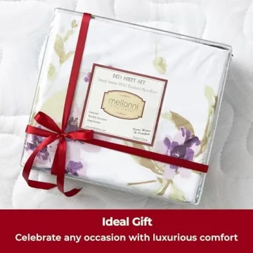 Mellanni King Sheets Set - 4 PC Iconic Collection Bedding - Hotel Luxury, Extra Soft, Cooling Bed Sheets - Wrinkle, Fade, Stain Resistant (King, Madison Purple)