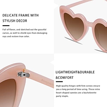 Shop Stylish VANLINKER Heart-Shaped Sunglasses Today!