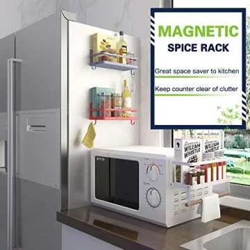 Thipoten Magnetic Spice Rack - Space-Saving Kitchen Storage