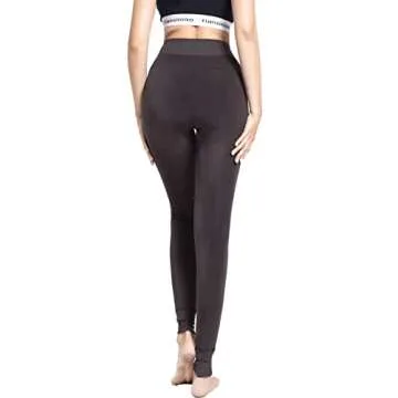 Romastory Winter Warm Women Elastic Leggings Pants Fleece Lined Thick Tights S/M Size (Coffee)