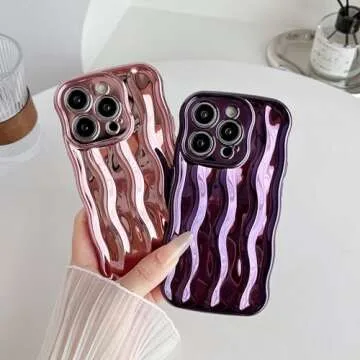 Caseative iPhone 14 Pro Case with Water Ripple Design