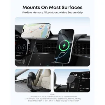 Anker Nano Magnetic Wireless Car Charger for iPhone 12-16