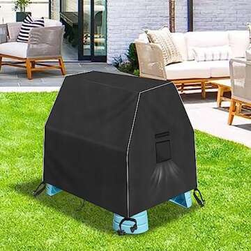 Kovshuiwe Kids Water Table Cover Fit Step2 Rain Showers Splash Pond Water Table, 210D Waterproof Dust Proof Anti-UV Outdoor Toys Cover-Cover only…