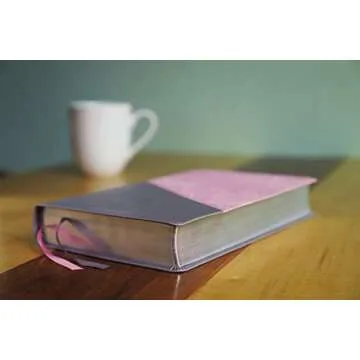NIV Large Print Personal Size Bible - Pink/Gray Leathersoft