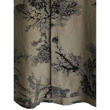 JOTOOK Men's Hawaiian Short Sleeve Tropical Shirt
