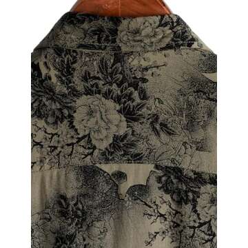 JOTOOK Men's Hawaiian Short Sleeve Tropical Shirt