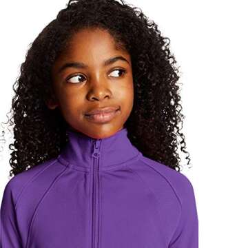 C9 Champion Girls' Cardio Jacket, New Bright Plum, Medium