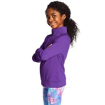 C9 Champion Girls' Cardio Jacket, New Bright Plum, Medium