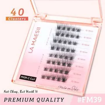 LA MAESII Individual Eyelash Clusters for Natural Beauty